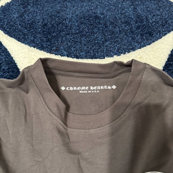 Chrome Hearts Horseshoe Floral Gray Longsleeve Mens Large - Picture 2 of 4